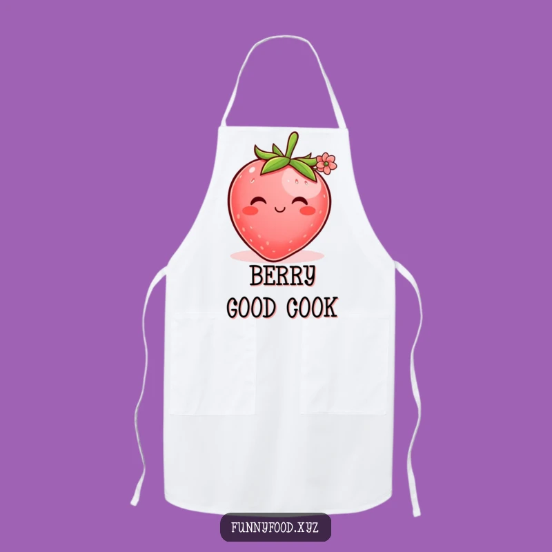 Funny Shy Strawberry Apron: Bake with Sweetness and Smiles