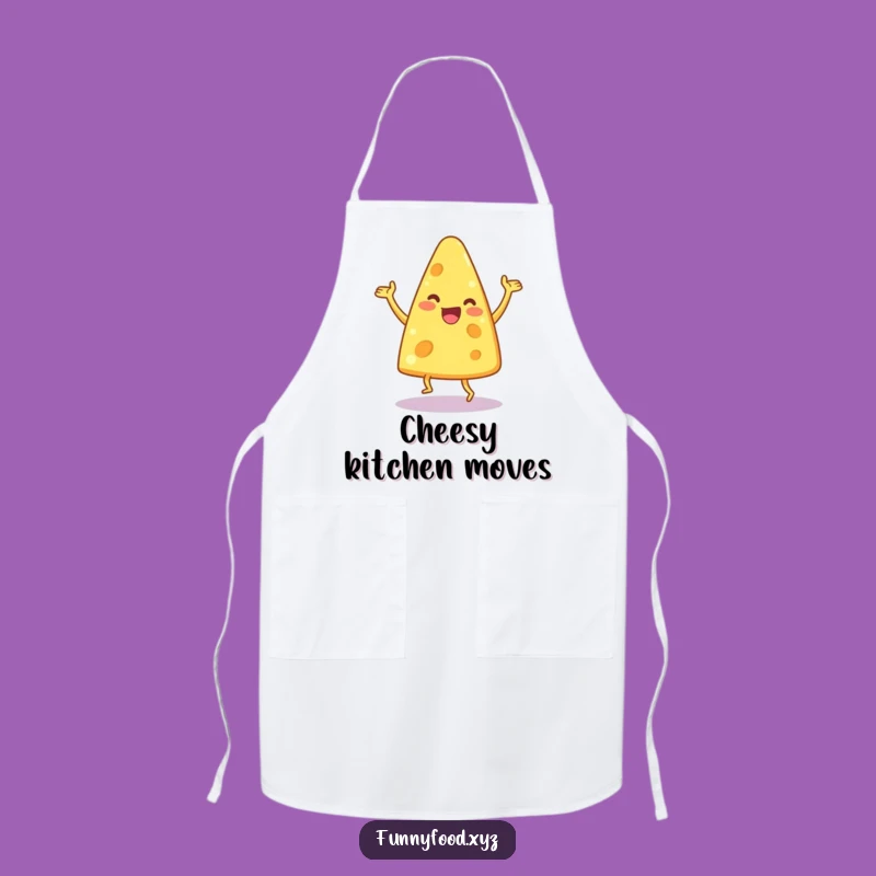 Funny Dancing Cheese Wedge Apron: Kitchen Fun Guaranteed