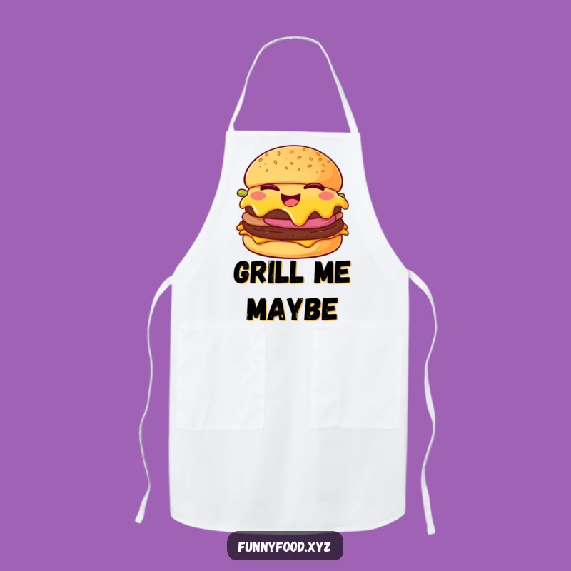 Funny Cheeseburger Apron: Chef's Winking Wear, Perfect Humorous Gift