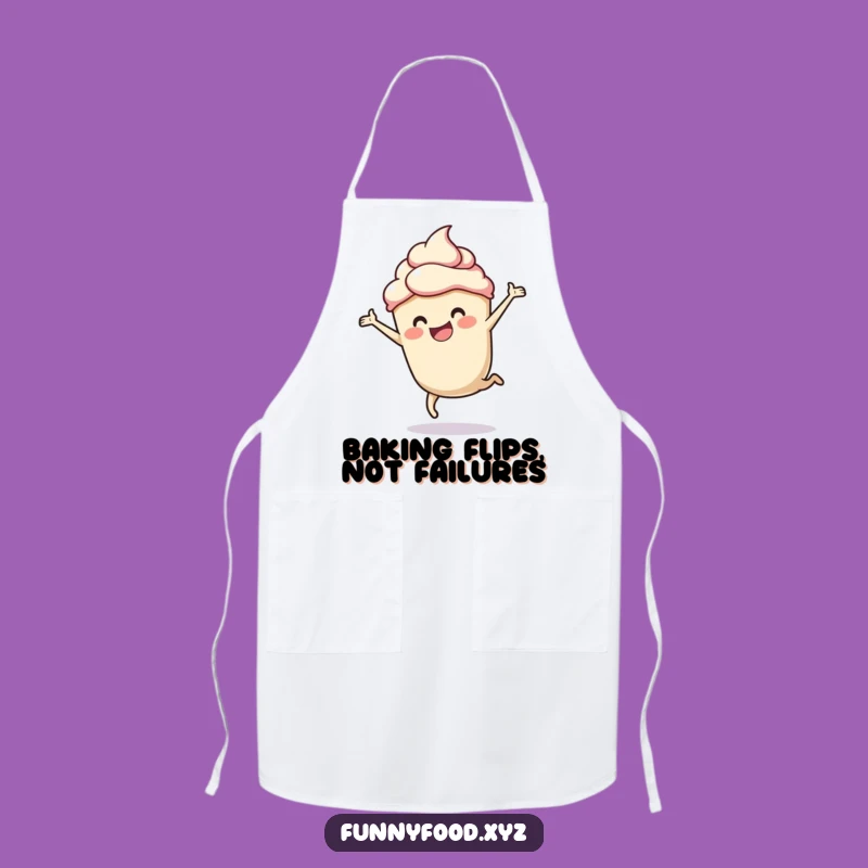Funny Cupcake Cartwheel Apron: Bake with Sweet Fun