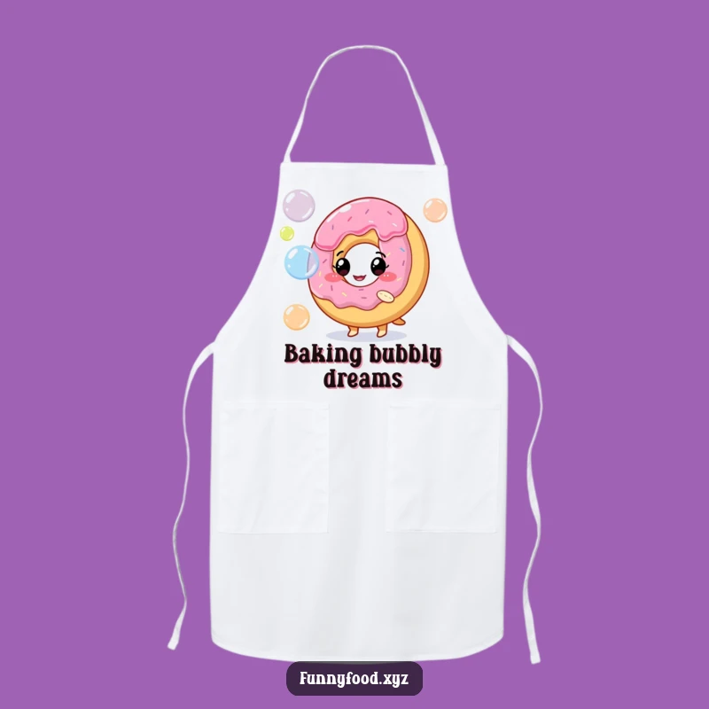 Funny Donut Bubbles Apron - Bake and Play with Sweet Humor