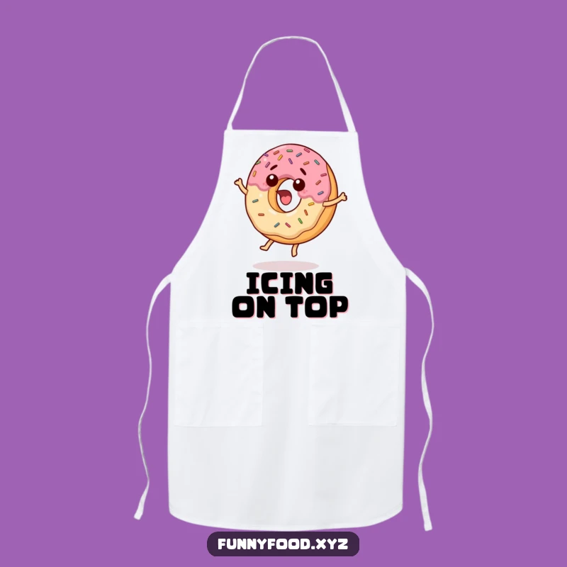 Funny Surprised Donut Apron: Bake and Be Surprised with Hilarious Flair