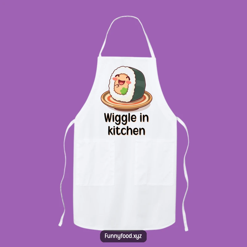 Funny Sushi Roll Apron: Chef's Wiggling Wear, Perfect Humorous Gift