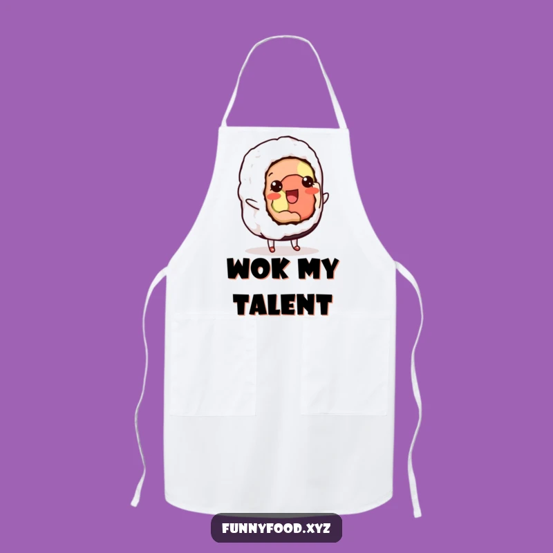 Funny Sushi Shuffle Apron: Cook and Dance with Hilarious Foodie Flair