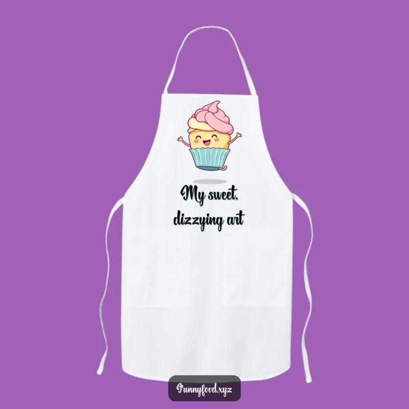 Funny Cupcake Apron: Baking Cartwheeler, a Hilarious Chef's Funny Gift