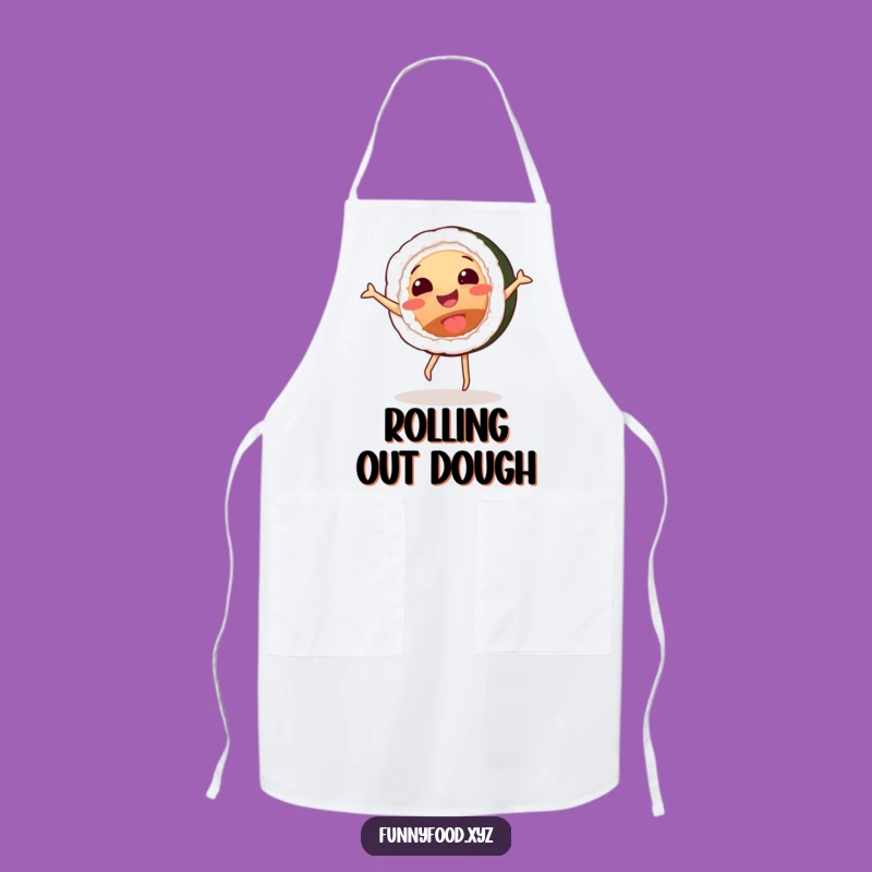 Funny Sushi Cartwheel Apron - Cook Up Laughs in the Kitchen