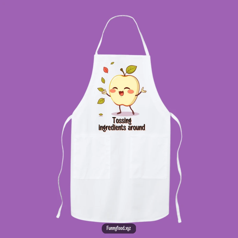 Funny Juggling Apple Apron: Cook Up Laughs in the Kitchen
