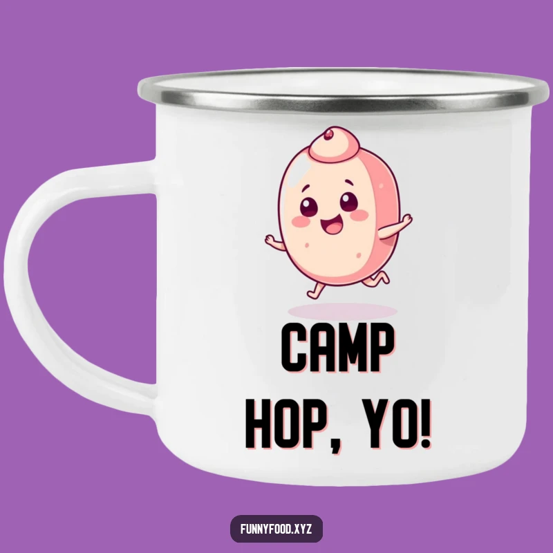 Outdoor Funny Candy Hop Camping Mug: Sweet Sips for Playful Adventures