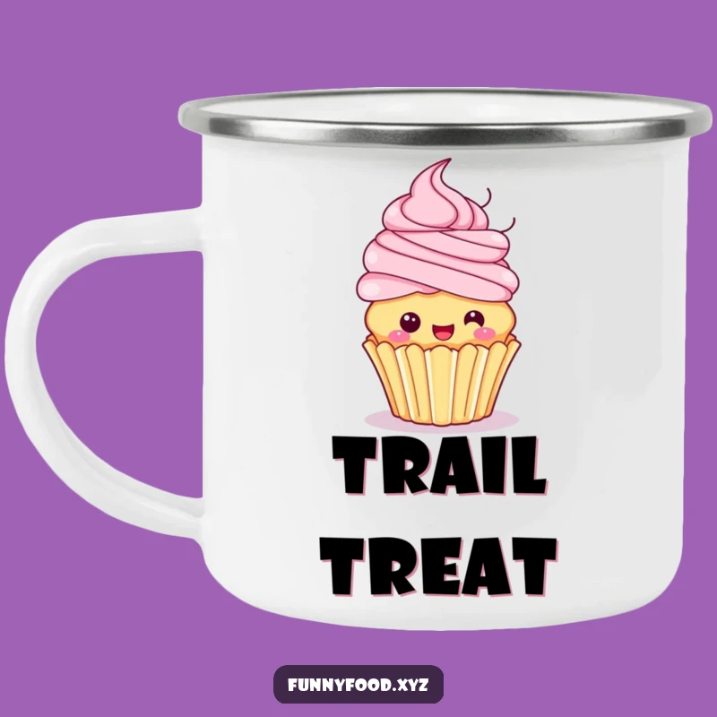 Funny Cupcake Spin Camping Mug: Frosting Hair Outdoors, Rugged & Funny Gift