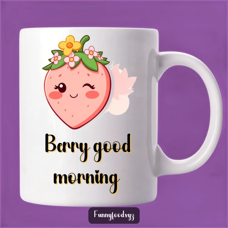 Funny Strawberry Crown Mug - Sweet and Cheerful Gift for Gardeners