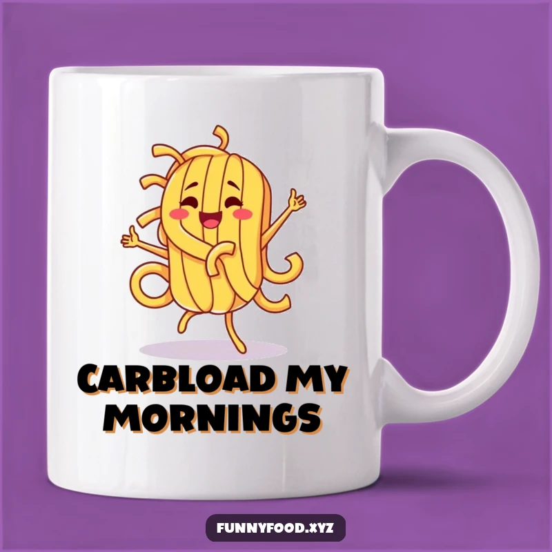 Funny Pasta Dance Mug: Hilarious Carbo-Loading Gift for Food Lovers