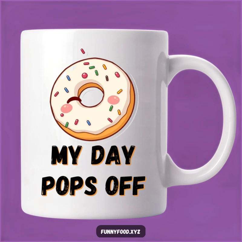 Funny Donut Mug: Winking Delight, a Hilarious Gift for Sweet Tooth