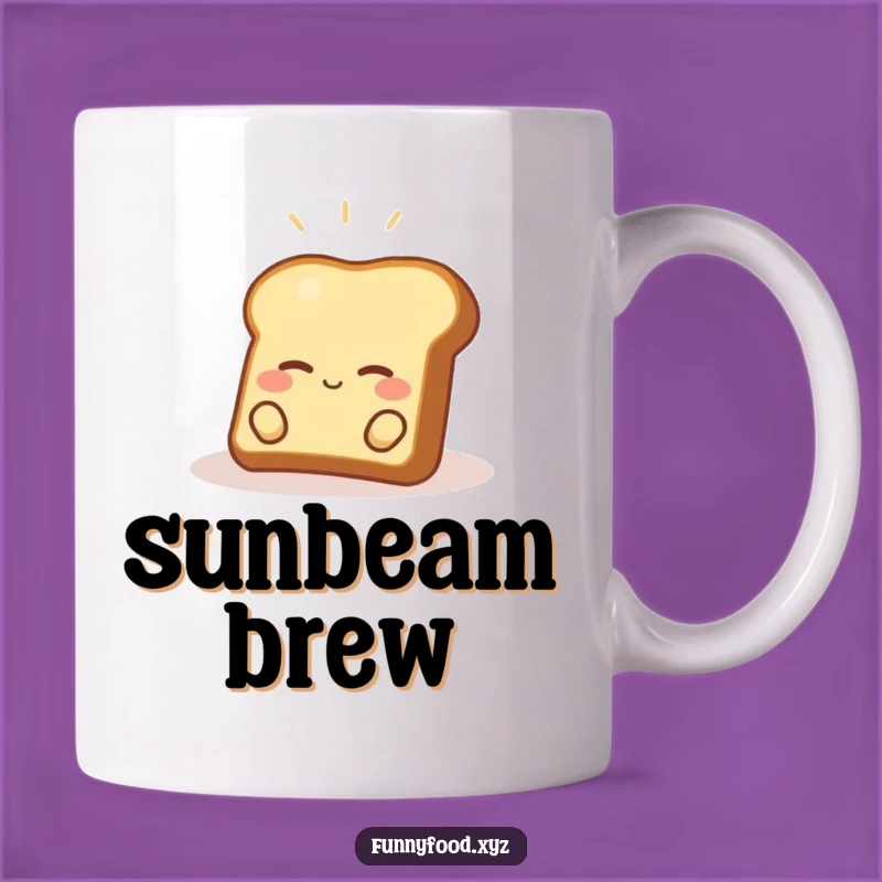 Funny Happy Toast Mug: Relaxing Breakfast Gift for Cozy Morning Moments