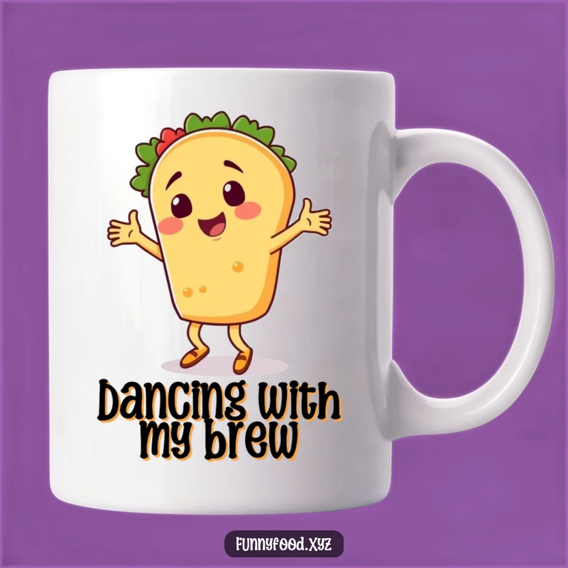 Funny Taco Dancer Mug: Hilarious Mexican Food Lover Gift for Fiesta Fun