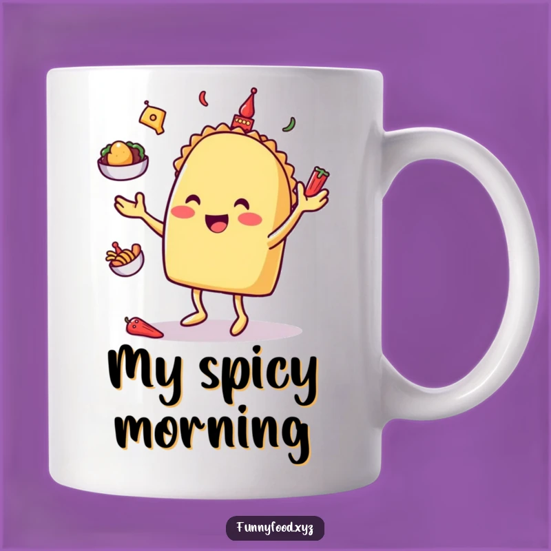 Funny Taco Juggling Mug: A Hilarious Fiesta for Your Morning