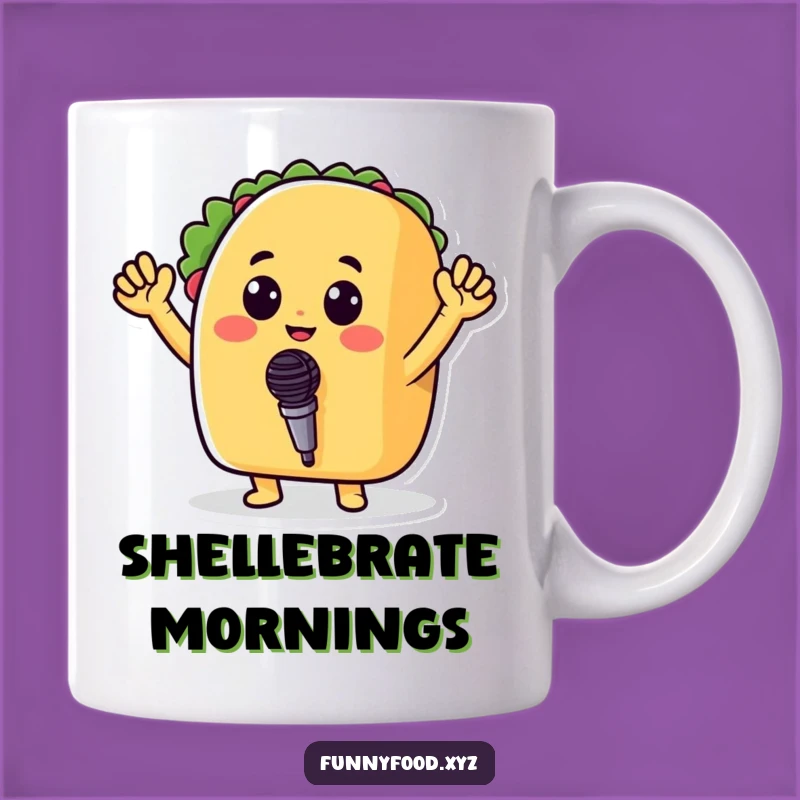 Funny Taco Microphone Mug: Sing Your Heart Out with a Hilarious Foodie Gift