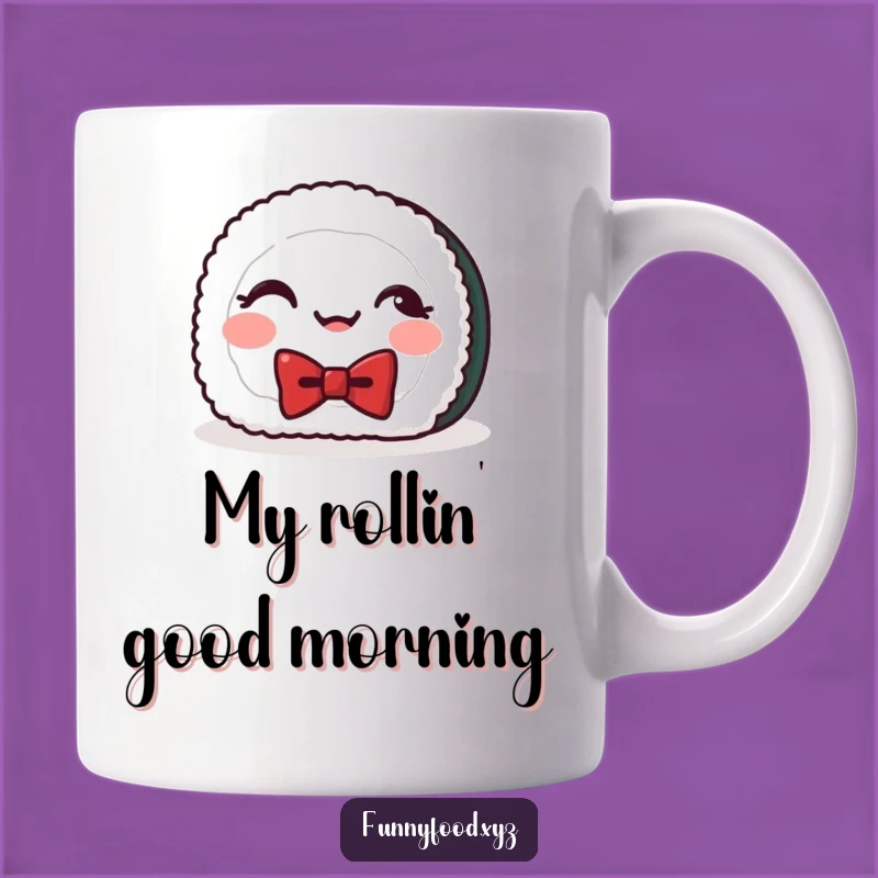 Funny Sushi Giggles Mug: Start Your Day with Hilarious Japanese Flavors