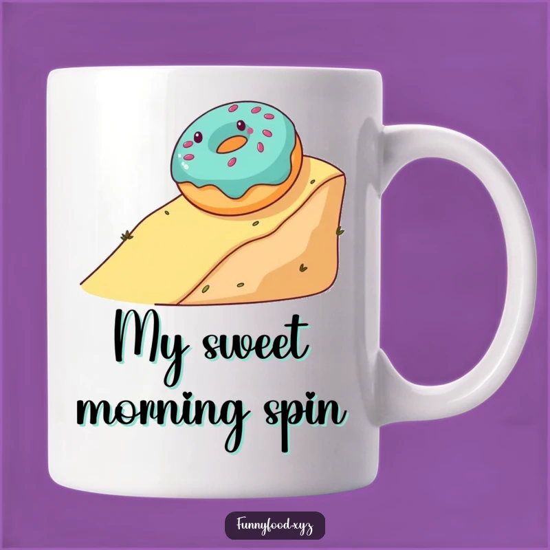 Funny Donut Rolling Mug: Start Your Day with Sweet, Hilarious Energy