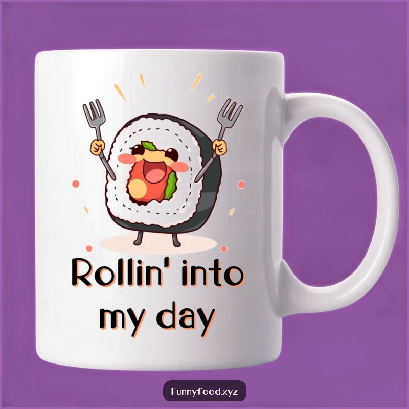 Funny Sushi Juggling Mug: A Hilarious Gift for Foodies!