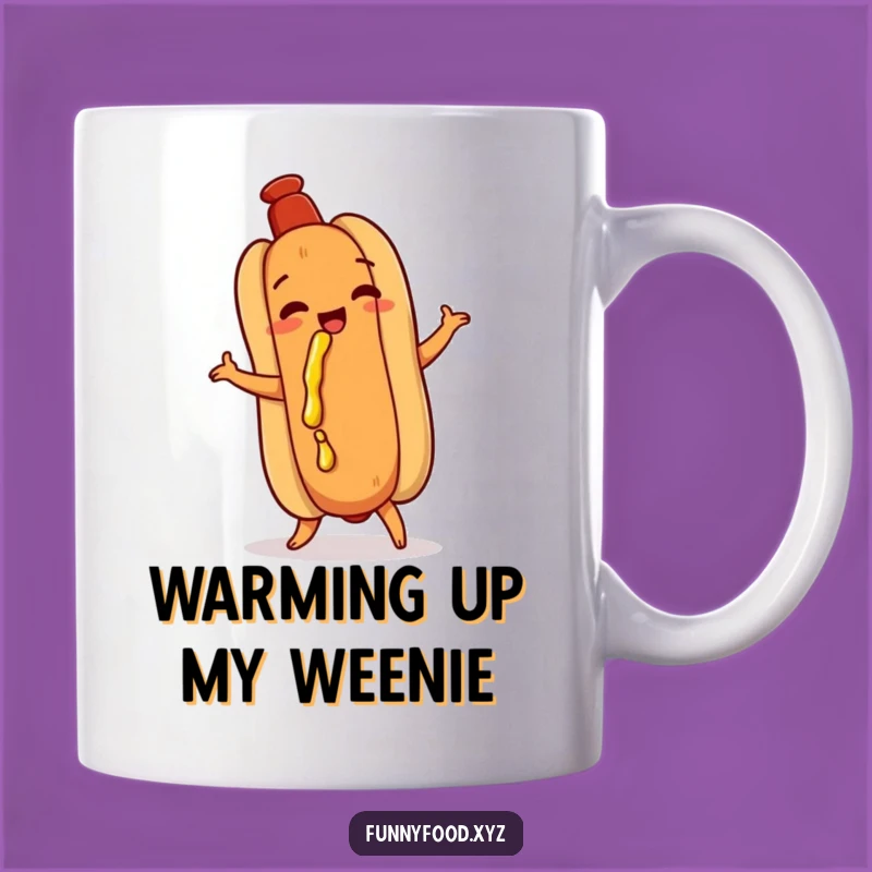 Funny Hot Dog Shimmy Mug - A Hilarious Gift for Foodie Fun Lovers