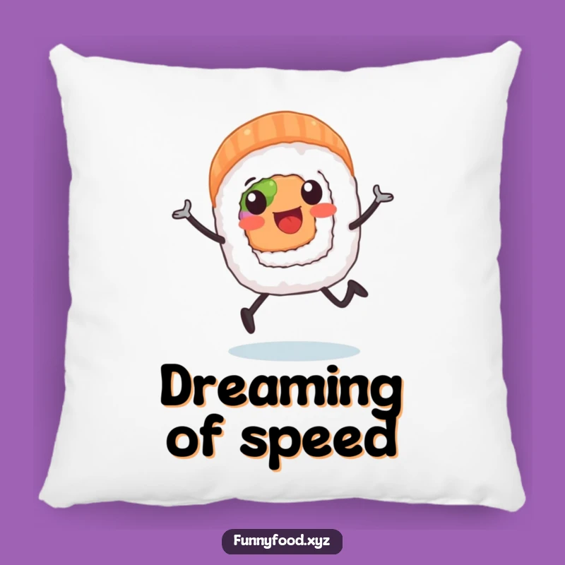 Comfortable Funny Sushi Roll Runner Pillow: Cozy Japanese Decor for a Fun Touch