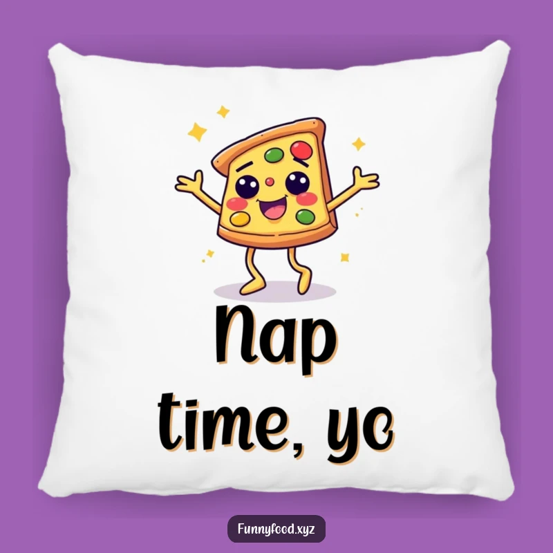 Funny Disco Pizza Slice Pillow: Cuddle Up with Hilarious Dancing Food Comfort