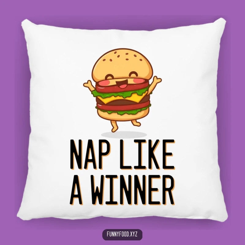 Funny Hamburger Dance Pillow: Snuggle Up with a Grooving Burger!