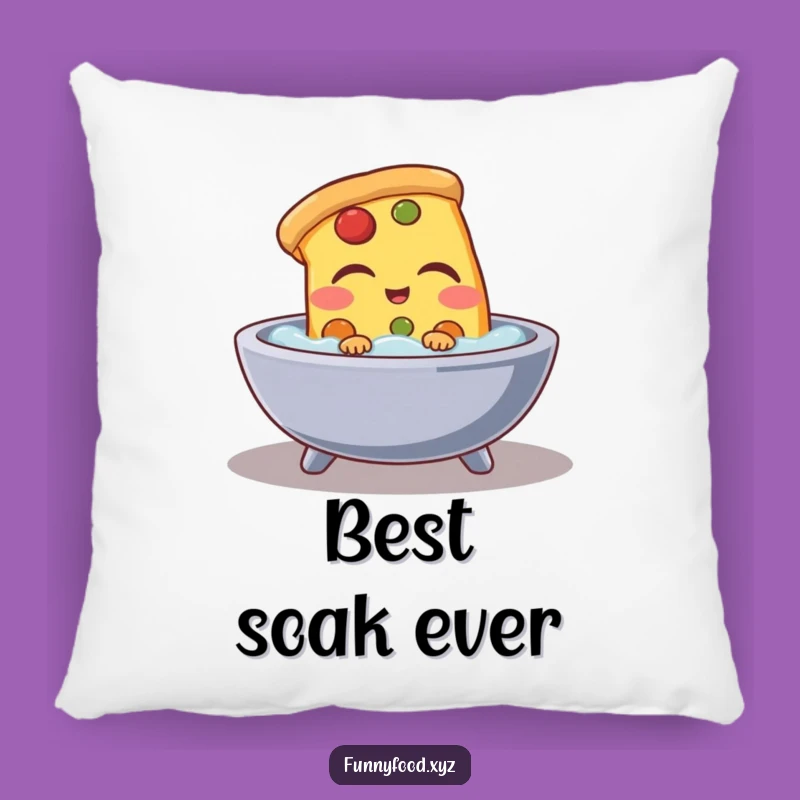 Funny Pizza Bath Pillow: Cozy Relaxing Slice Cushion, Perfect Humorous Gift