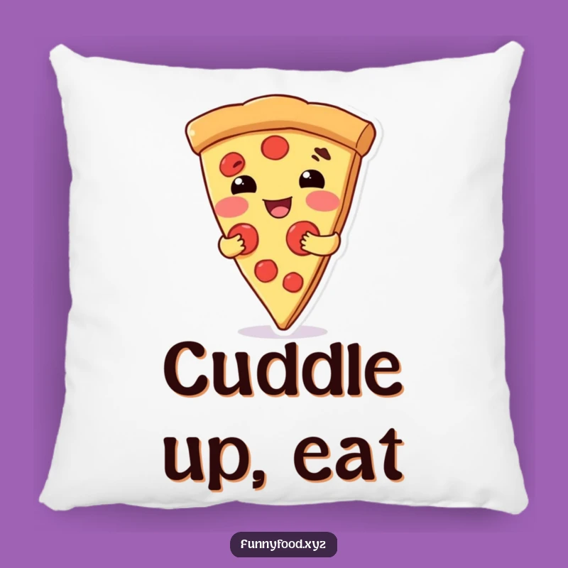 Funny Pizza Hug Pillow - The Coziest Comfort with a Humorous Slice