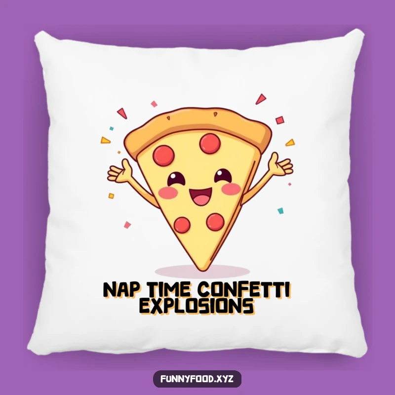 Funny Pizza Party Pillow: Cozy Comfort with a Cheesy Twist