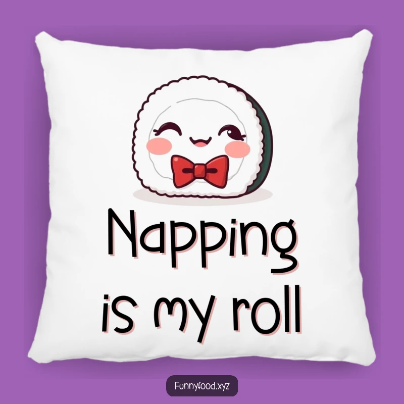 Funny Sushi Giggles Pillow: Cuddle Up with Japanese Charm