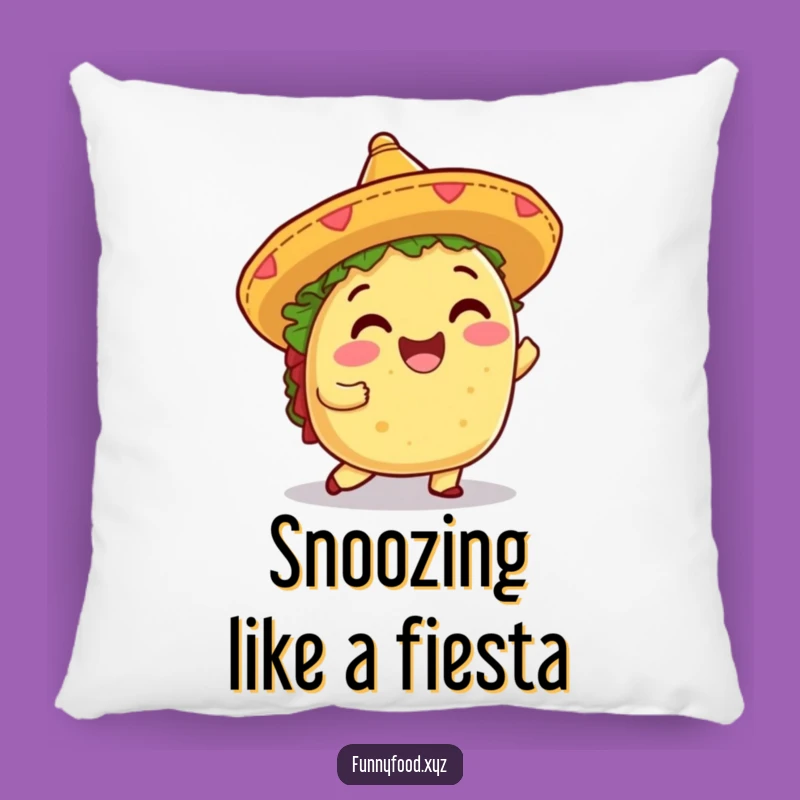 Funny Taco Shimmy Pillow: Cuddle Up with Fiesta Fun