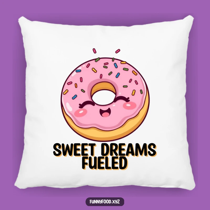 Funny Winking Donut Pillow, Cozy Sprinkles - Snuggle Up With Hilarious Comfort!