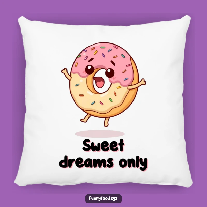 Funny Surprised Donut Pillow: Cuddle Up with Hilarious Treat Comfort