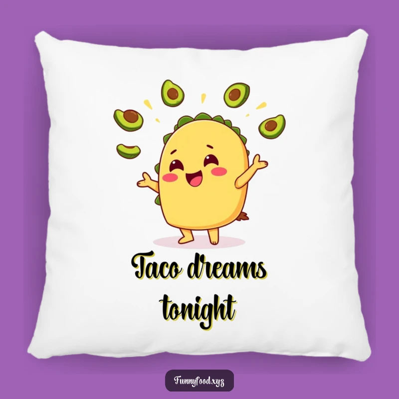 Funny Taco Avocado Pillow: Cozy and Hilarious Decor Accent
