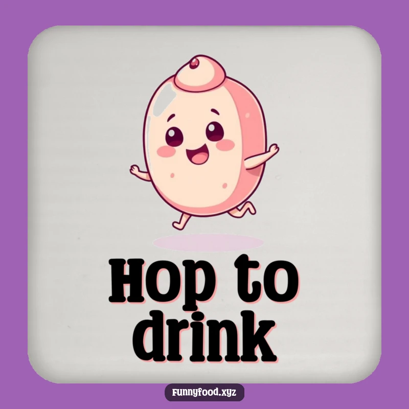 Funny Candy Hop Drink Coasters: Protect Surfaces with Playful Charm