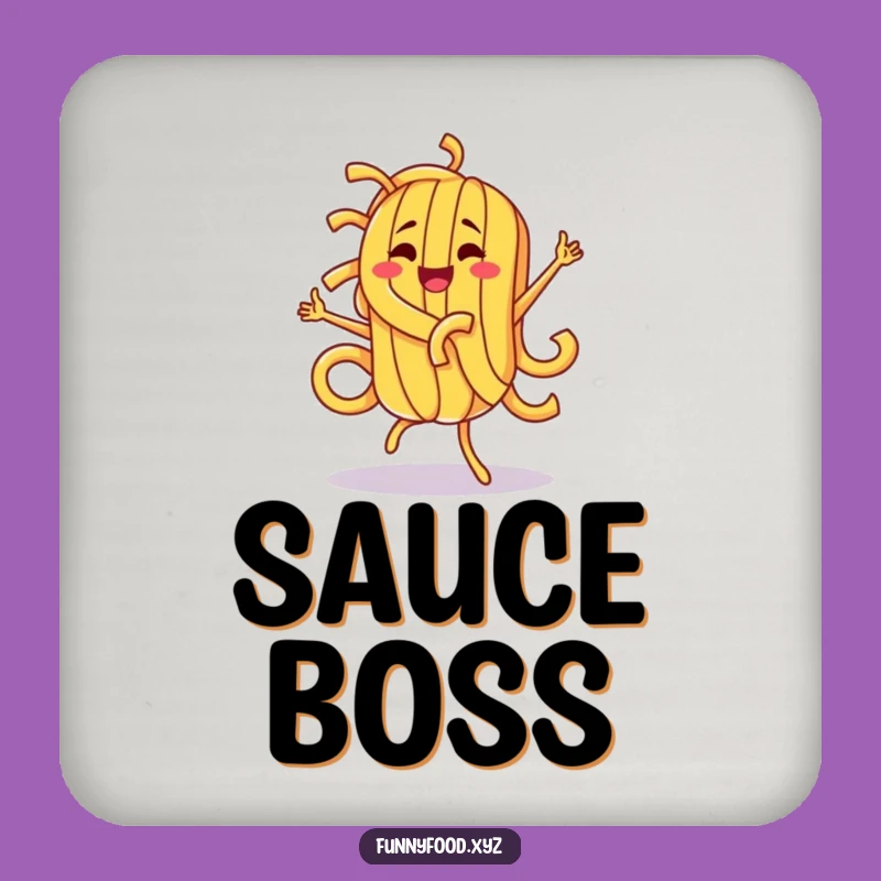 Funny Pasta Dance Coaster Set: Protect Surfaces with Pizzazz