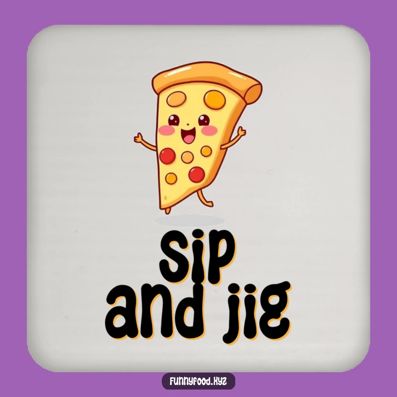 Funny Pizza Jig Coaster: Protect Surfaces with This Hilarious Treat!