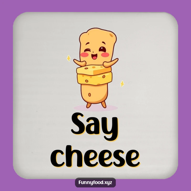 Funny Baguette Cheese Coaster Set: Protect Surfaces with Charm