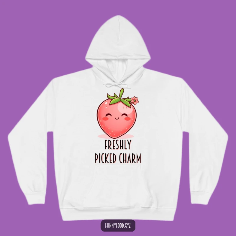 Funny Shy Strawberry Hoodie: Cozy Comfort with Sweet Charm