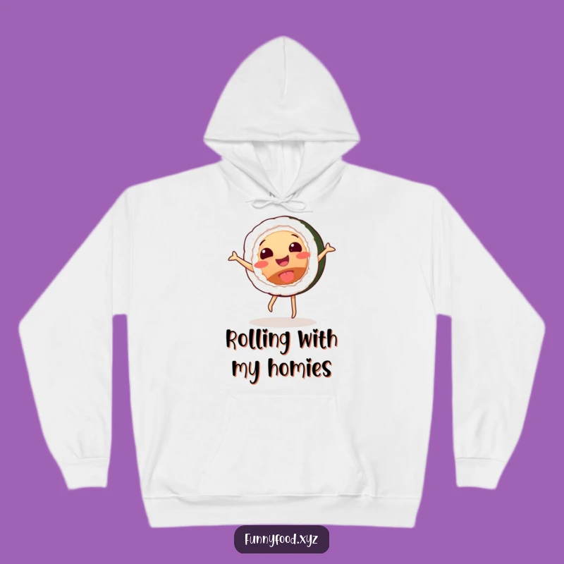 Funny Sushi Cartwheel Hoodie - Cozy, Comfy, and Hilarious Gift