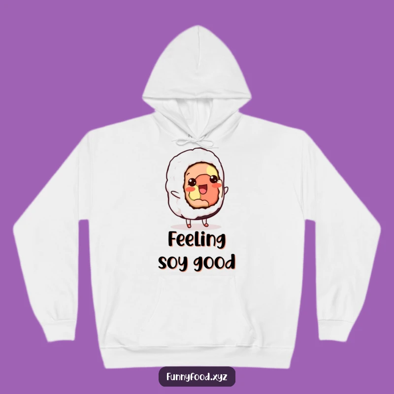 Funny Sushi Shuffle Hoodie: Cozy Up with Hilarious Dancing Food Comfort