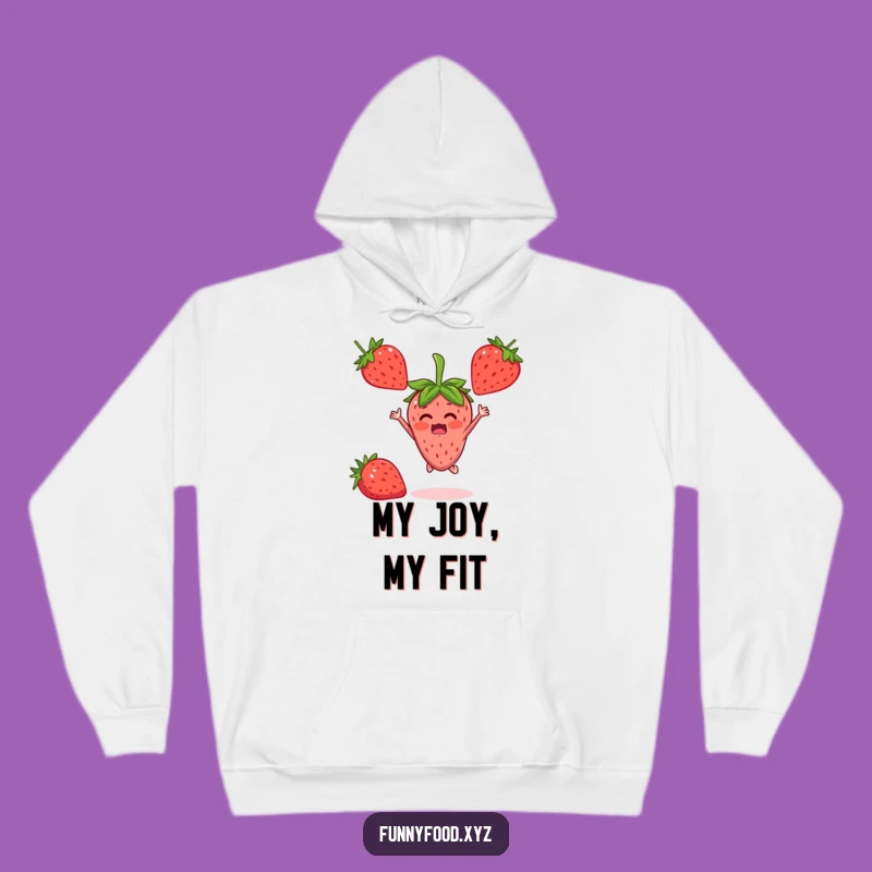 Cozy Funny Strawberry Jumper Hoodie: Warm Fruit Apparel for Cheerful Comfort