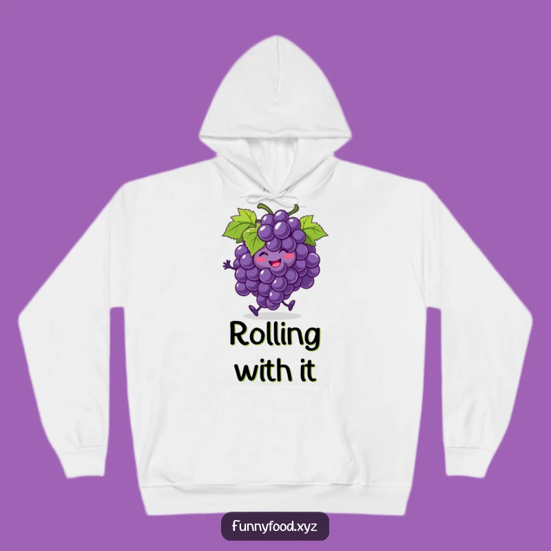 Funny Grapes Jiving Hoodie - Cozy and Hilarious Fruit Apparel