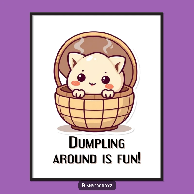Funny Free Printable Wall Art: Curious Dumpling Decor Downloadable Art