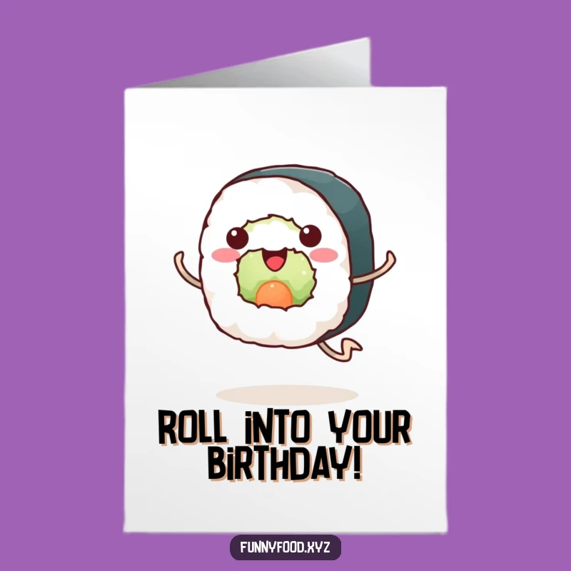 Free Printable Birthday Card: Sushi Run For Fun DIY Gift