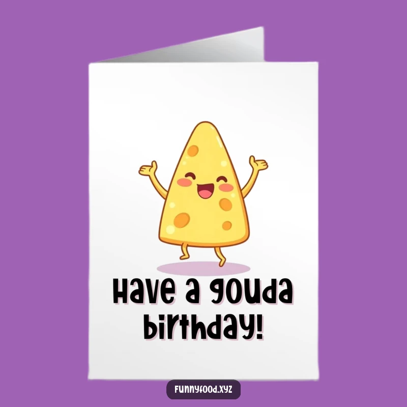Free Printable Funny Cheese Dance Birthday Card - Hilarious Downloadable Greeting!