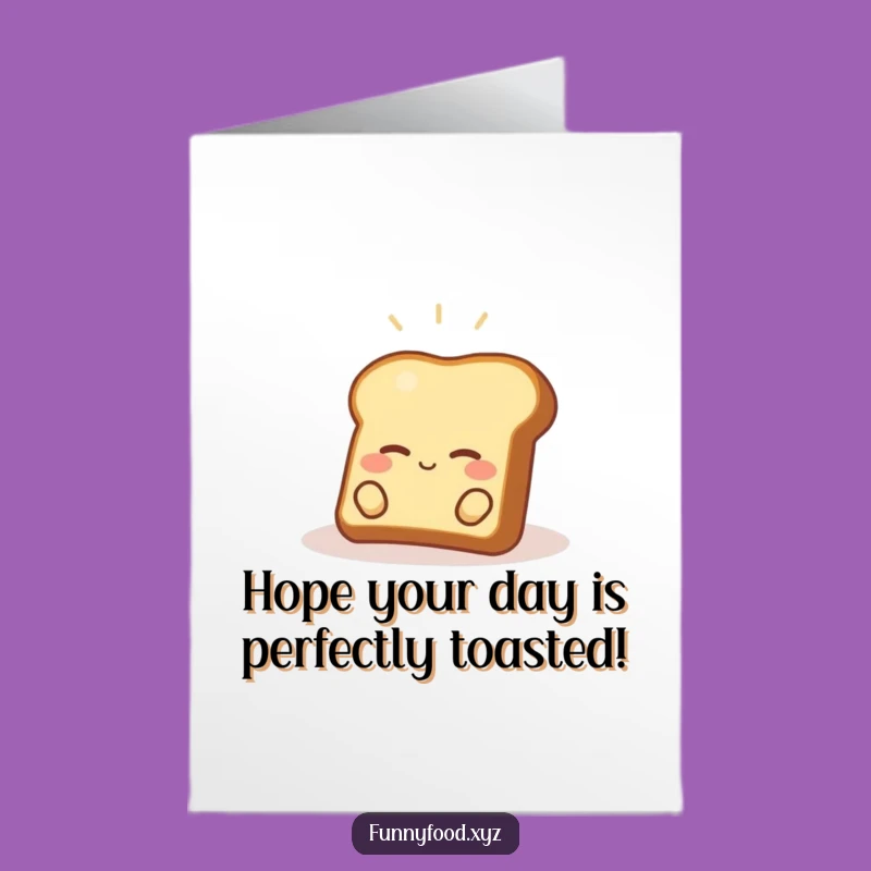 Free Printable Birthday Card: Cozy Toast Sunbeam, Funny Relaxing Gift!