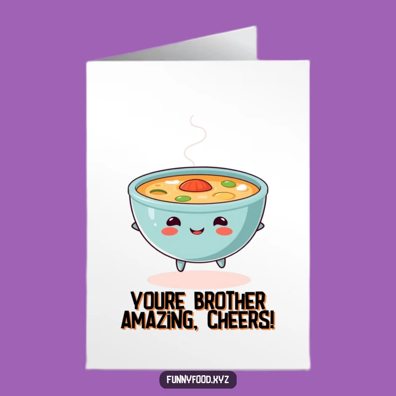 Free Printable Congrats Card: Cheerful Soup Skip, Heartwarming Downloadable Gift for Success