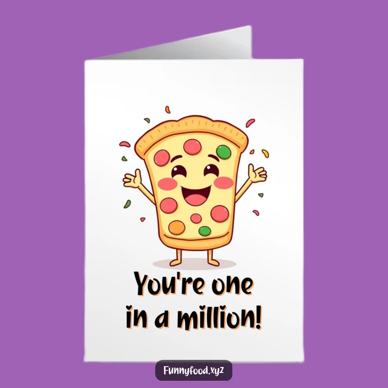 Free Printable Congrats Card: Pizza Slice Celebration - Downloadable!
